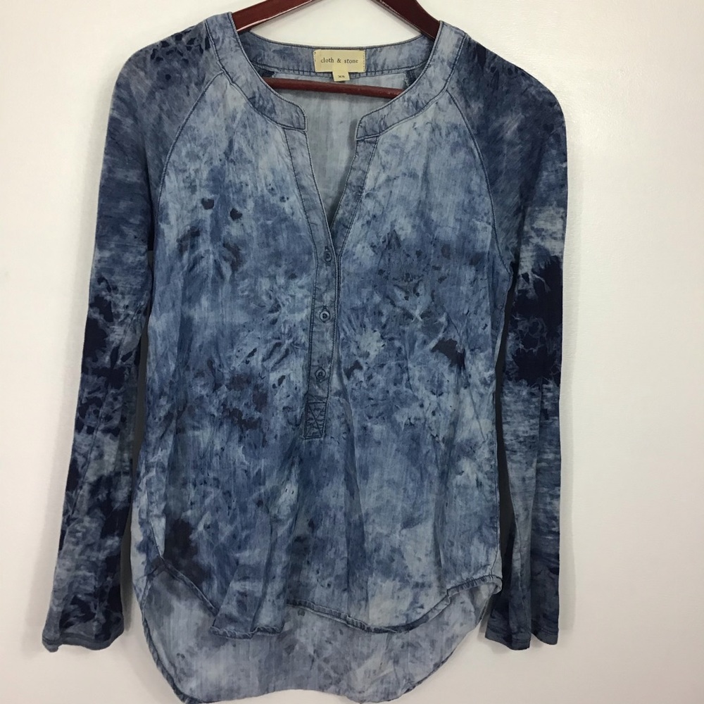 Cloth & Stone Blue Acid Washed XS
